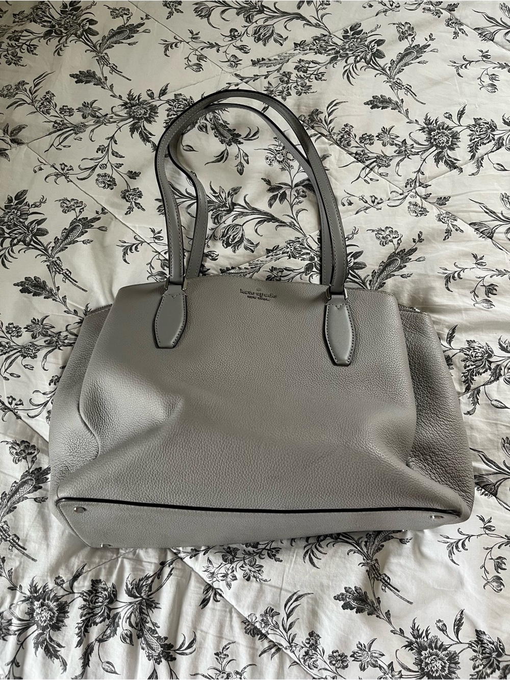 Kate Spade ♠️ gray pebble leather tote